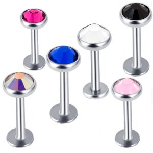 EBAY Hot 6/8/10mm Long Rod Flat Head Ear Bone Stud Lip Nail Eyebrow Piercing Stainless Steel Ornament