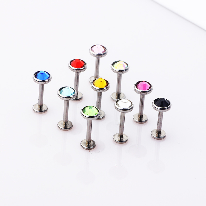EBAY Hot 6/8/10mm Long Rod Flat Head Ear Bone Stud Lip Nail Eyebrow Piercing Stainless Steel Ornament - Image 3