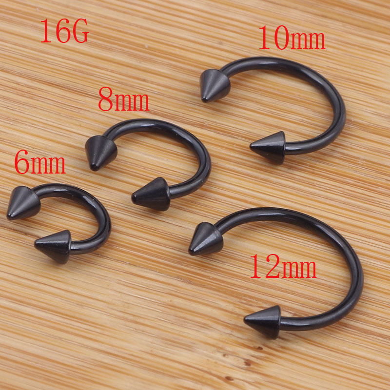 European American Fashion Titanium Steel Nose Ring Stainless Steel Fake Nose Ring C Type Nose Nail Piercing Jewelry - Image 4