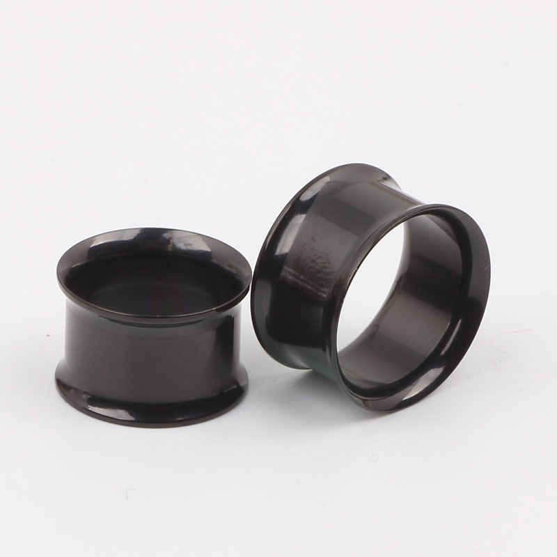 Titanium Steel Stainless Steel Electroplated Black Pulley Auricle Ear Expander Ear Plug 5-25mm - Image 5