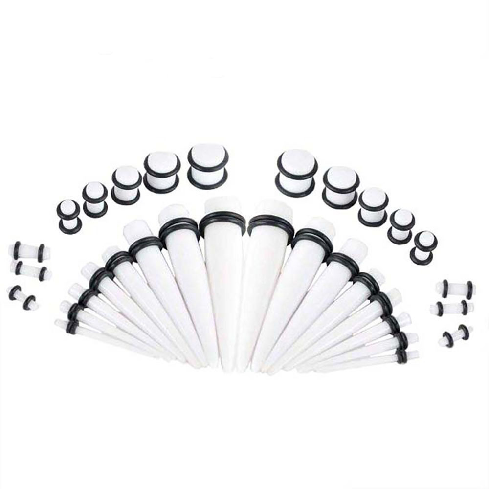 Acrylic Ear Stretcher Set 18 Pcs/36 Pcs Ear Gauges 1.6-10mm Piercing Jewelry - Image 2