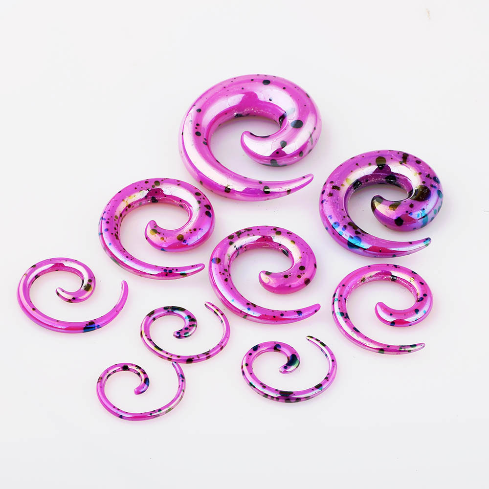 Acrylic Sharp Cone Ear Expanding Set Ear Expander Auricle Puncture Jewelry Nest Cow Cross-Border Amazon - Image 3