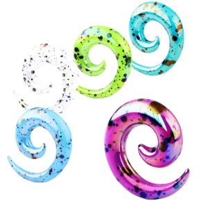 Acrylic Sharp Cone Ear Expanding Set Ear Expander Auricle Puncture Jewelry Nest Cow Cross-Border Amazon