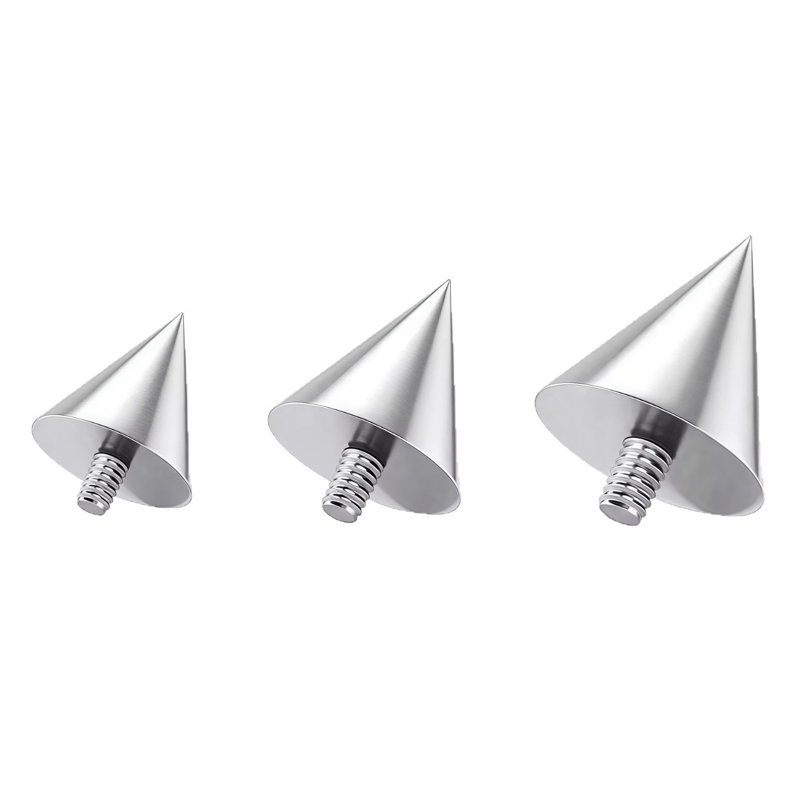 G23 Titanium Pointed Cone Devil Nail Lip Labret Stud Externally Threaded Body Piercing Jewelry - Image 5