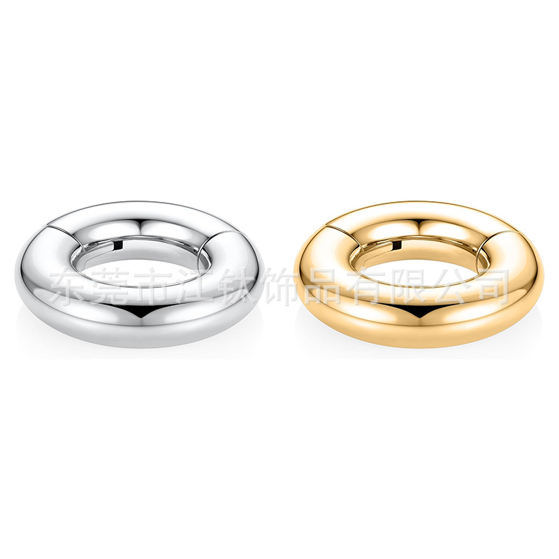 G23 Titanium Large Diameter Seamless Septum Ring - ASTM F136 Polished Nose Hoop for Men and Women - Image 4