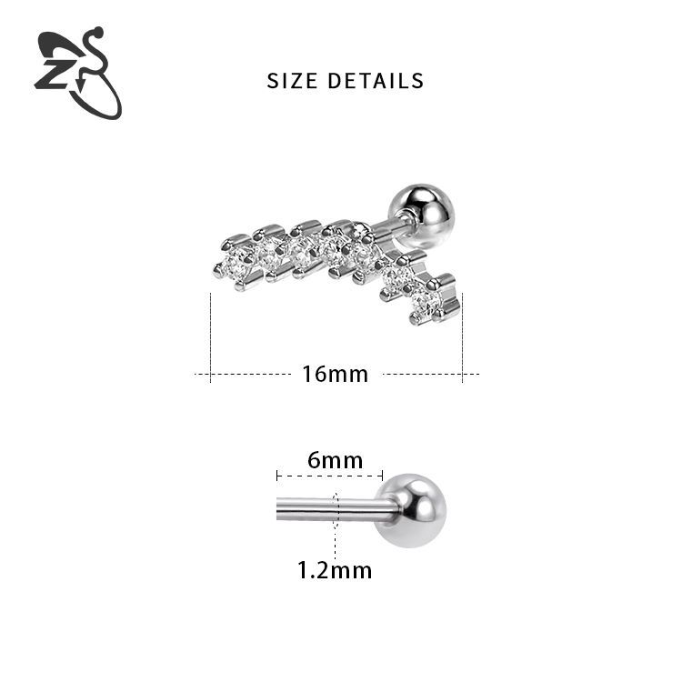 Butterfly Mini Zircon Ear Bone Nail Creative Earrings for Women - Image 5