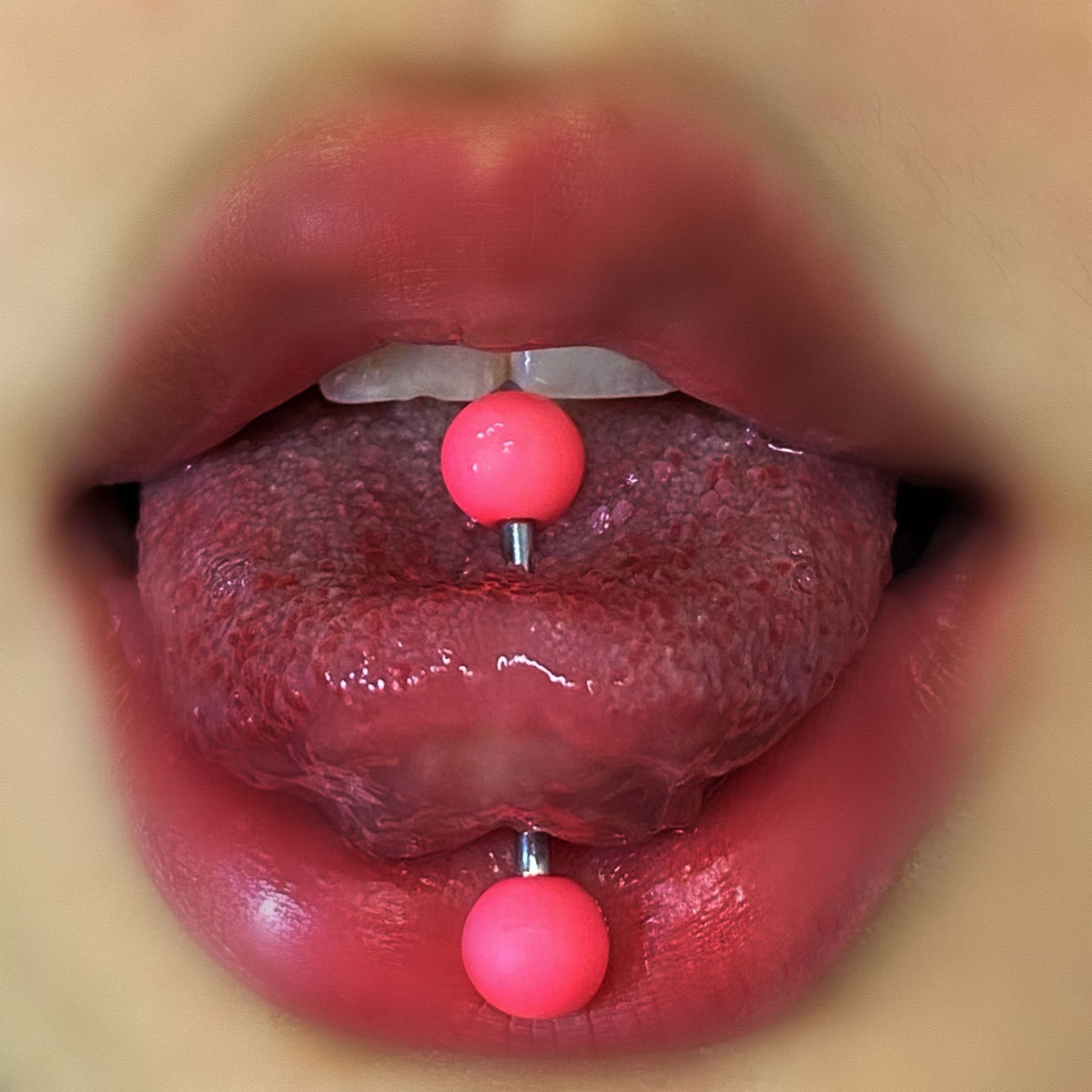 Cute Titanium Steel Short Bar Tongue Ring Tongue Pin Human Piercing Jewelry 6 Color - Image 4