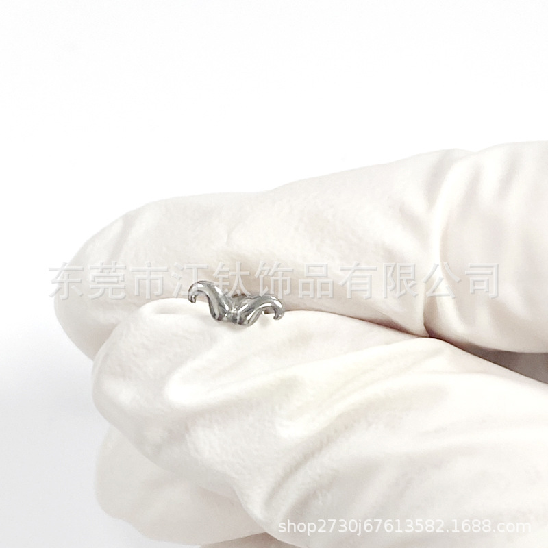 G23 Titanium Cartilage Stud Earring Gold 1.2x10mm Polished ASTM F136 Piercing Jewelry - Image 3