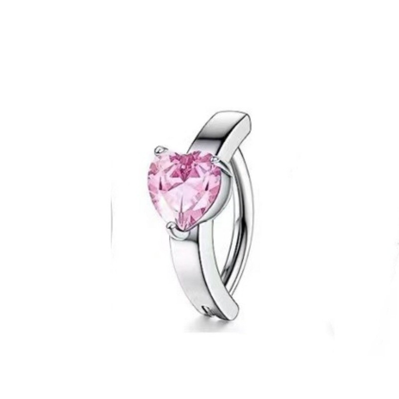 New Fashion Heart Butterfly Belly Button Ring Stainless Steel Zircon Navel Piercing Jewelry - Image 3