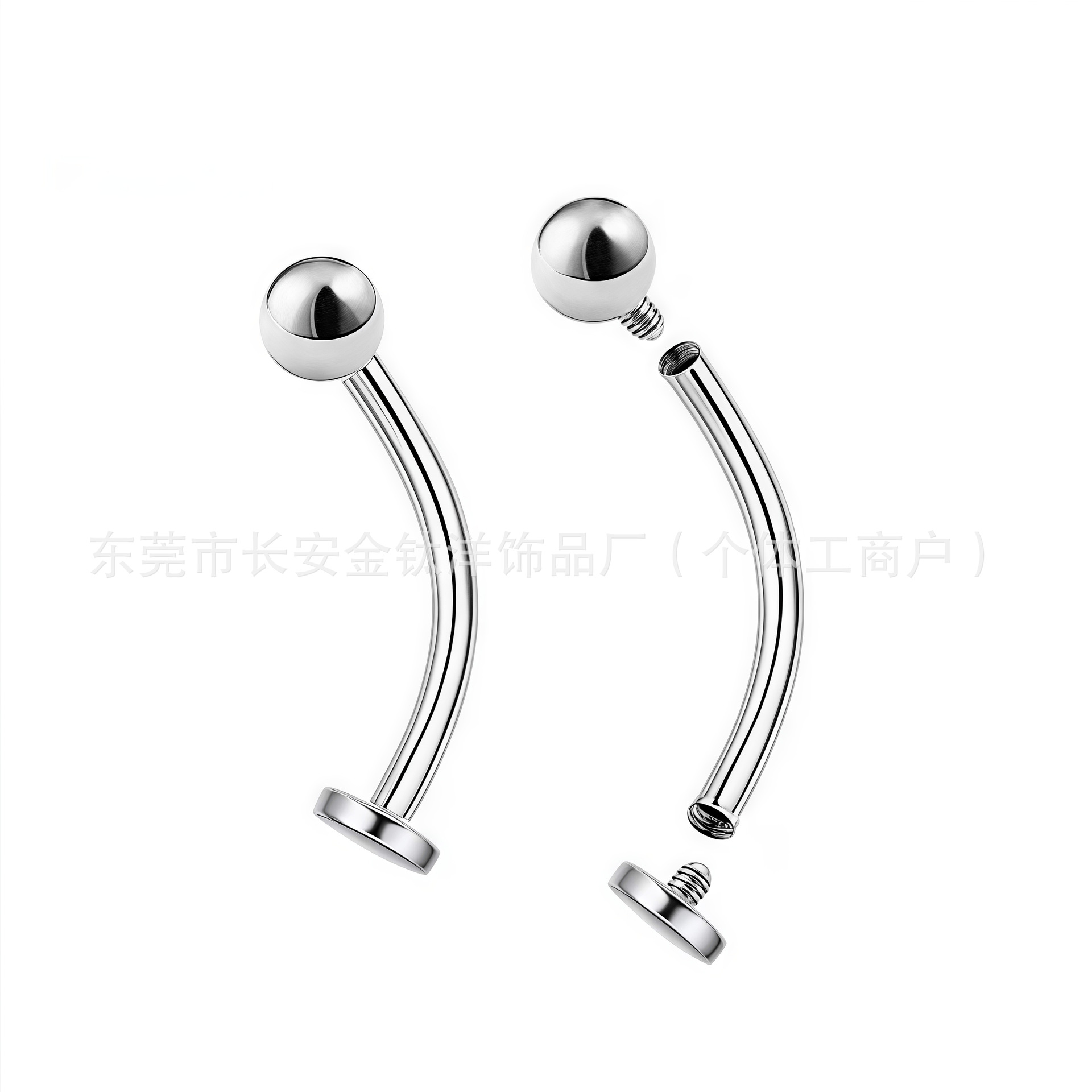 F136 Titanium Internal Thread Eyebrow Lip Tongue Ear Nose Nail Piercing Jewelry G23 Titanium Alloy - Image 2