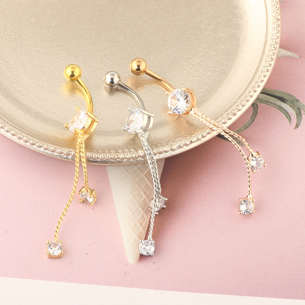Butterfly Navel Ring 316L Surgical Steel Belly Button Ring Rose Gold Fashion Body Piercing Jewelry Wholesale - Image 4