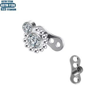 F136 Titanium Buried Bone Nail Zircon Internally Threaded Subcutaneous Implant Lockbone Nail with Base