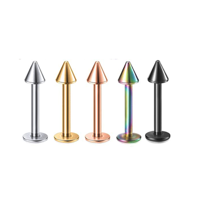 8 Colors Stainless Steel Star Lip Nails, Eyebrow Nails, Nose Nails, Ear Bone Nails Set of 5 - Piercing Jewelry - Image 3