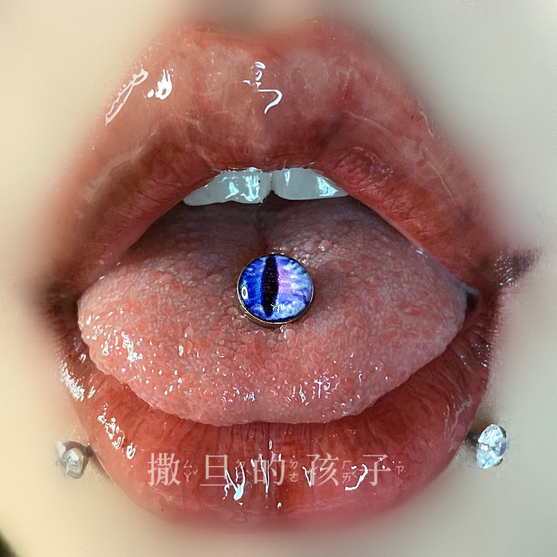 Hot Girl Tongue Barbell Stainless Steel Round Head Tongue Piercing Jewelry 14G 12mm - Image 3