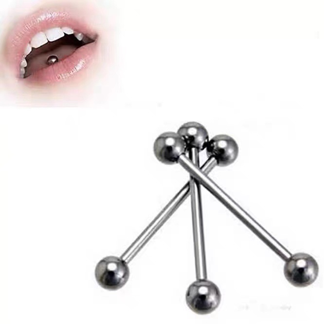 G23 Titanium Internally Threaded Straight Barbell 16G 14G Custom Ear Bridge Tongue Piercing Jewelry - Image 2