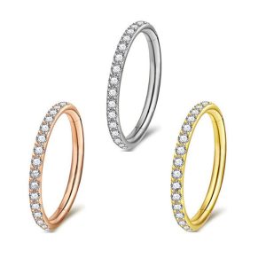 316L Stainless Steel Nose Ring Seamless Hoop for Women Gold Piercing Jewelry