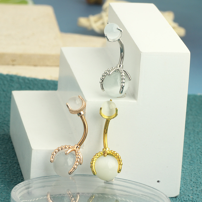 Heart Shape Navel Ring Stainless Steel Belly Button Ring for Women Men - Image 5