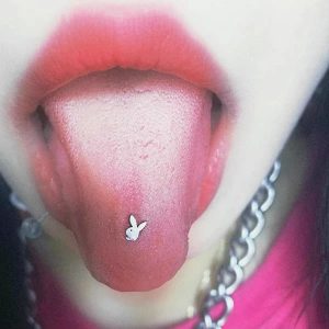 Tongue Nail Tongue Ring Short Rod Nail Piercing Jewelry - 316L Surgical Steel, 12mm Length, 1.6mm Thickness