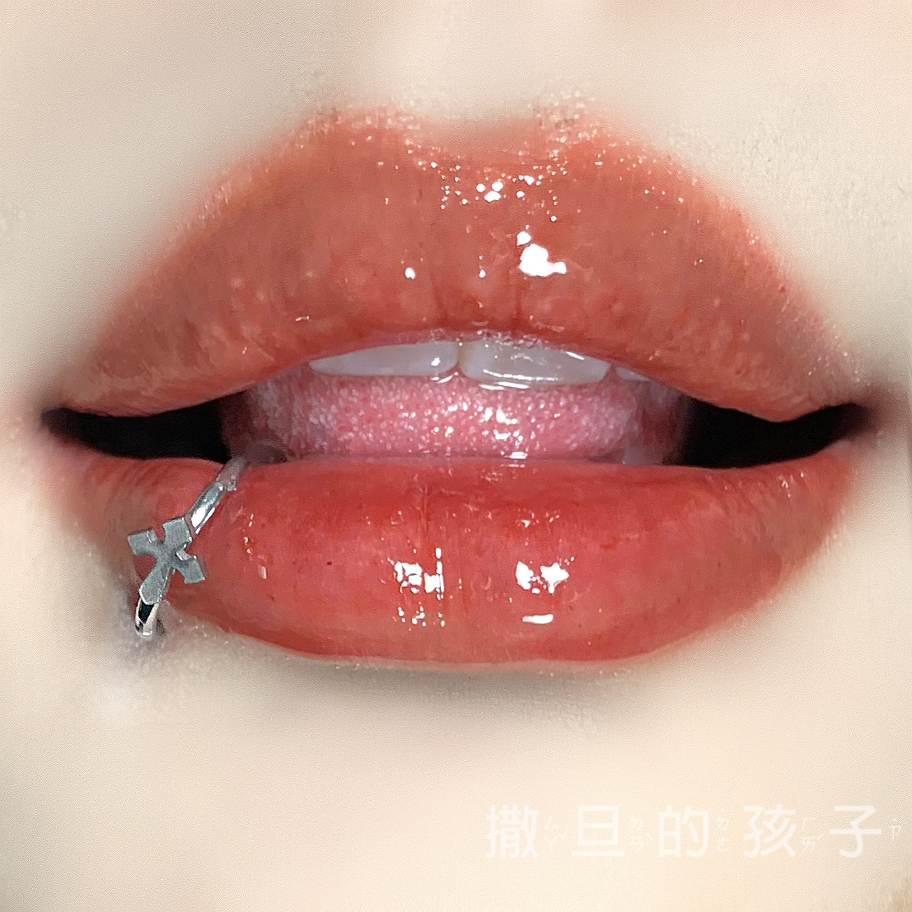 Lip Ring Seamless Ring Closed Loop Horseshoe Lip Nail Titanium Steel Piercing Jewelry - Image 2