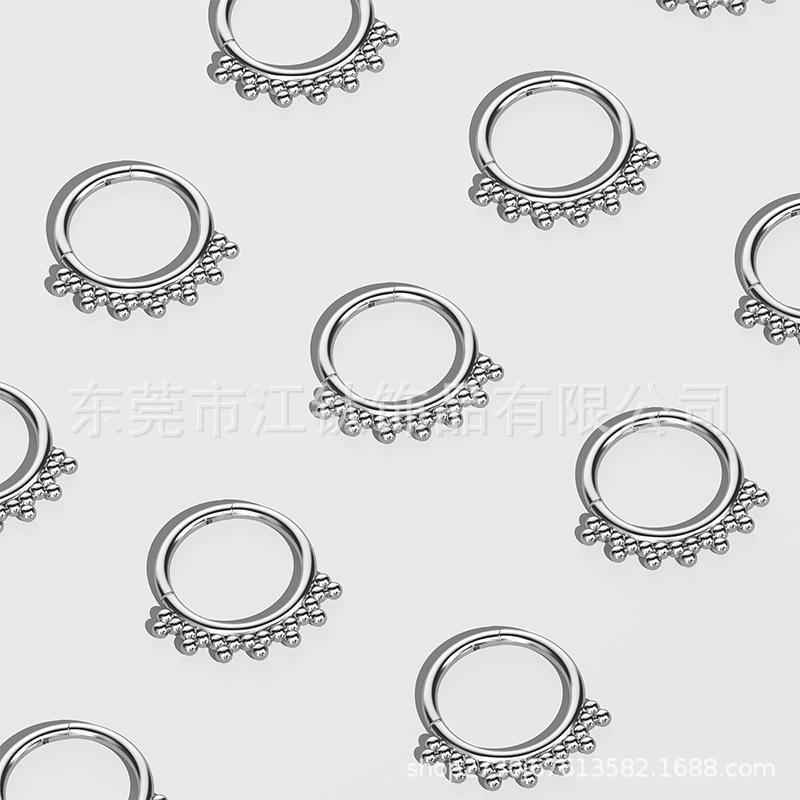 G23 Titanium Nose Ring Welding Bead Ball - 1.2x10mm Gold Nose Stud for Women Men - Image 4
