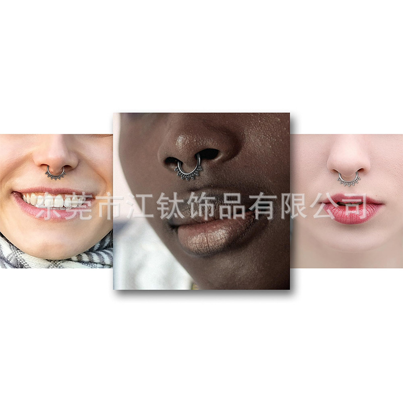 G23 Titanium Nose Ring Welding Bead Ball - 1.2x10mm Gold Nose Stud for Women Men - Image 3