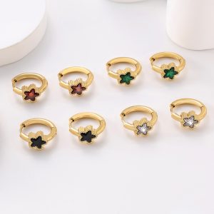 Geometric Diamond Earrings Stainless Steel Drop Earrings for Women