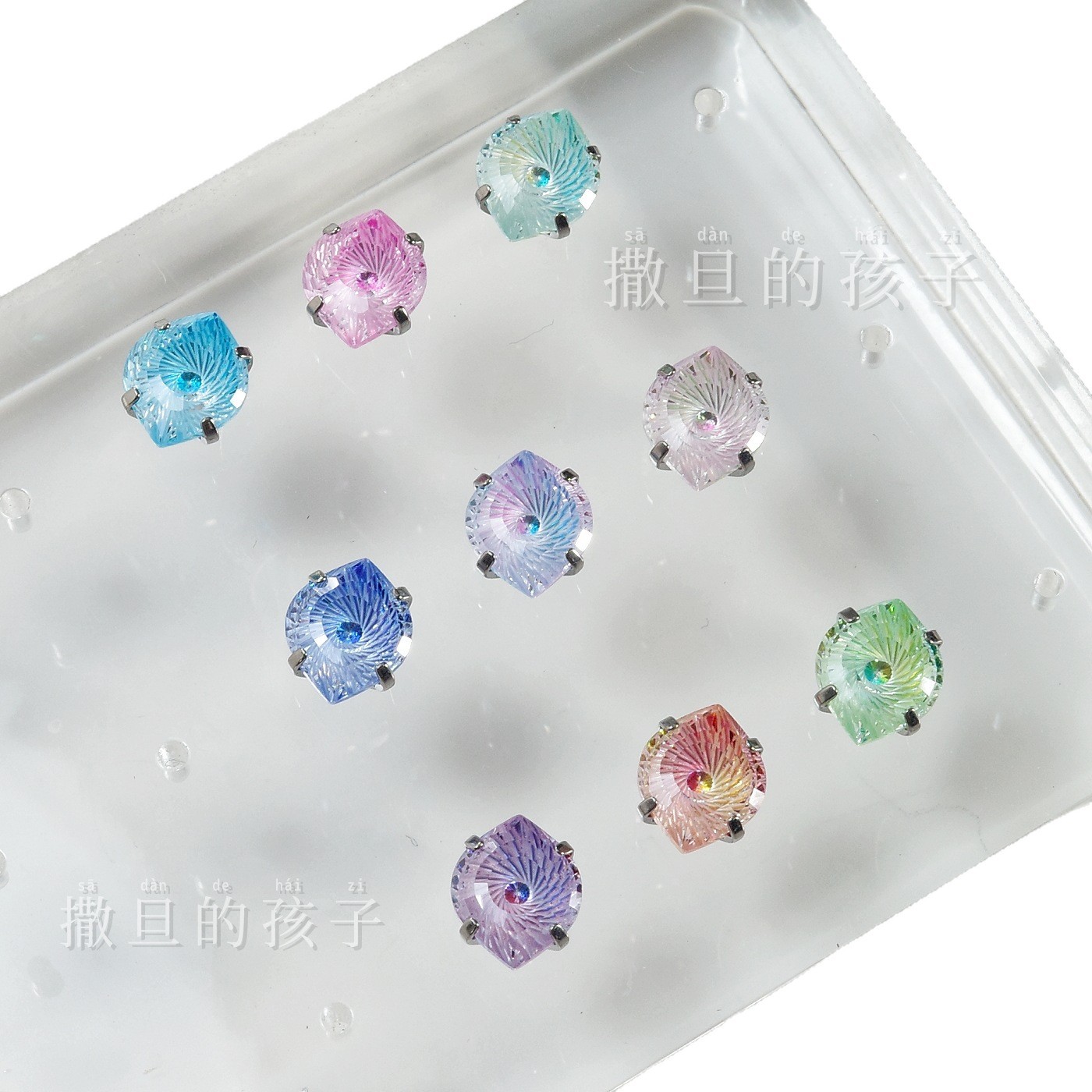 Satan's Child Devil Eye Lip Stud Titanium Alloy Internally Threaded Niche Ear Cartilage Stud - Image 5