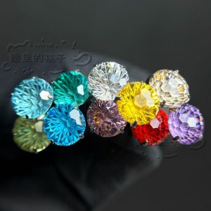 Titanium Alloy Tongue Piercing Barbell - Internally Threaded Short Rod with Sparkling Fireworks Diamond, Long-Term Wear