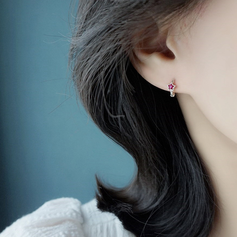 Geometric Diamond Earrings Stainless Steel Drop Earrings for Women - Image 3