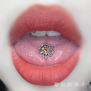 Hot Girl 14G External Thread Tongue Barbell Stainless Steel Tongue Ring Piercing Jewelry Wholesale New