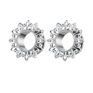 Silver Rose Gold Sun Stainless Steel Auricle Ear Amplifier Jewelry Human Puncture Ear Expander