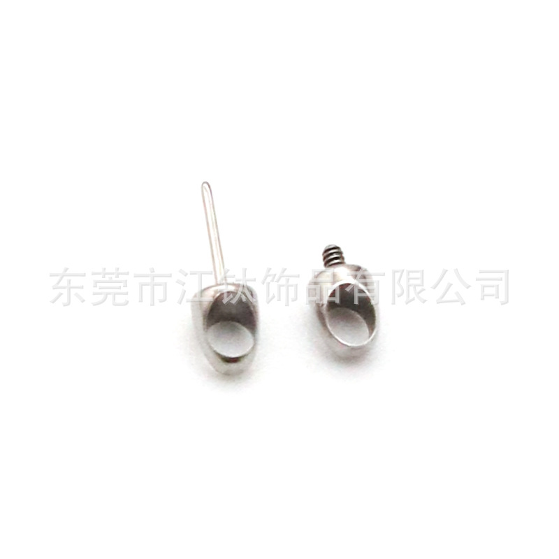 G23 Titanium ASTM F136 Labret Stud Earring Cartilage Bullet Pendant DIY Body Piercing Jewelry Lip Nail - Image 5