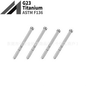 F136 Titanium 0.8mm Fine Needle Ear Care Stud - G23 Alloy Piercing Jewelry Earrings
