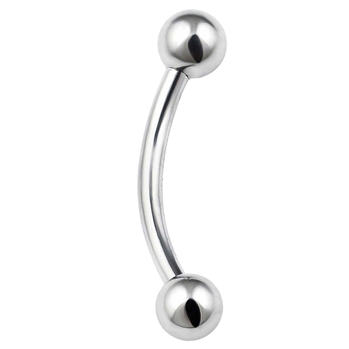 G23 Titanium Internally Threaded Two Inner Beads Navel Ring 14G Belly Button Ring Eyebrow Piercing Jewelry - Image 5