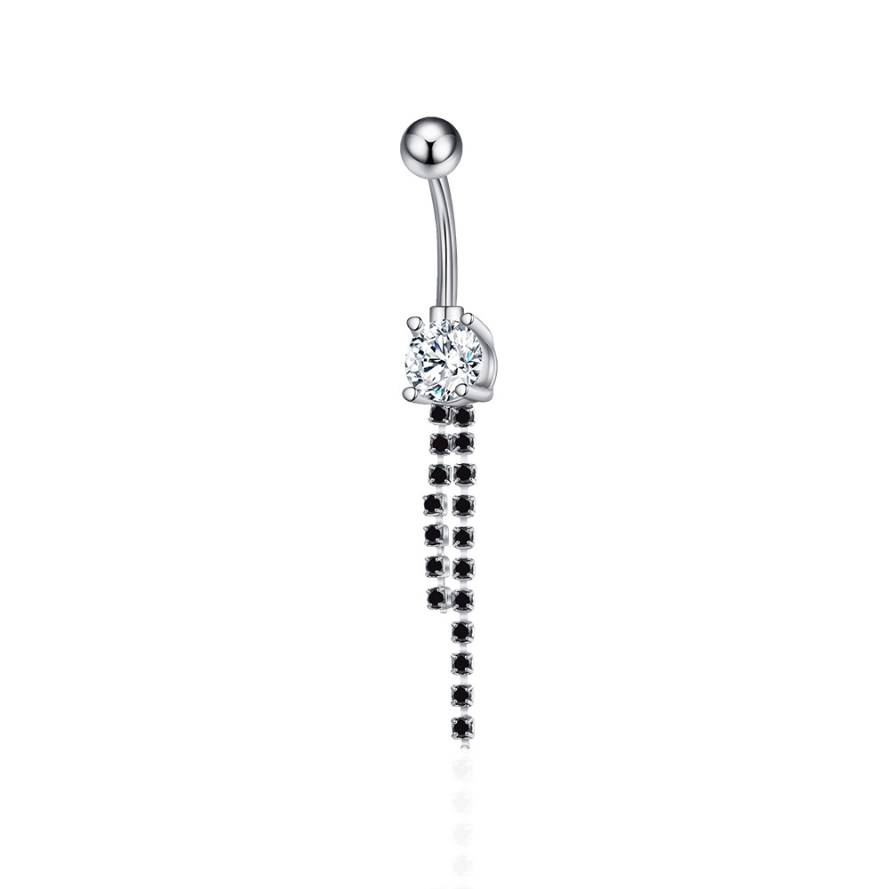 Butterfly Tassel Zircon Belly Button Ring Navel Piercing Jewelry for Women Wholesale - Image 3