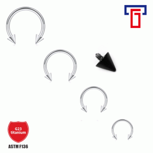 G23 Titanium F136 Horseshoe Septum Ring Nose Stud Earring Body Piercing Jewelry