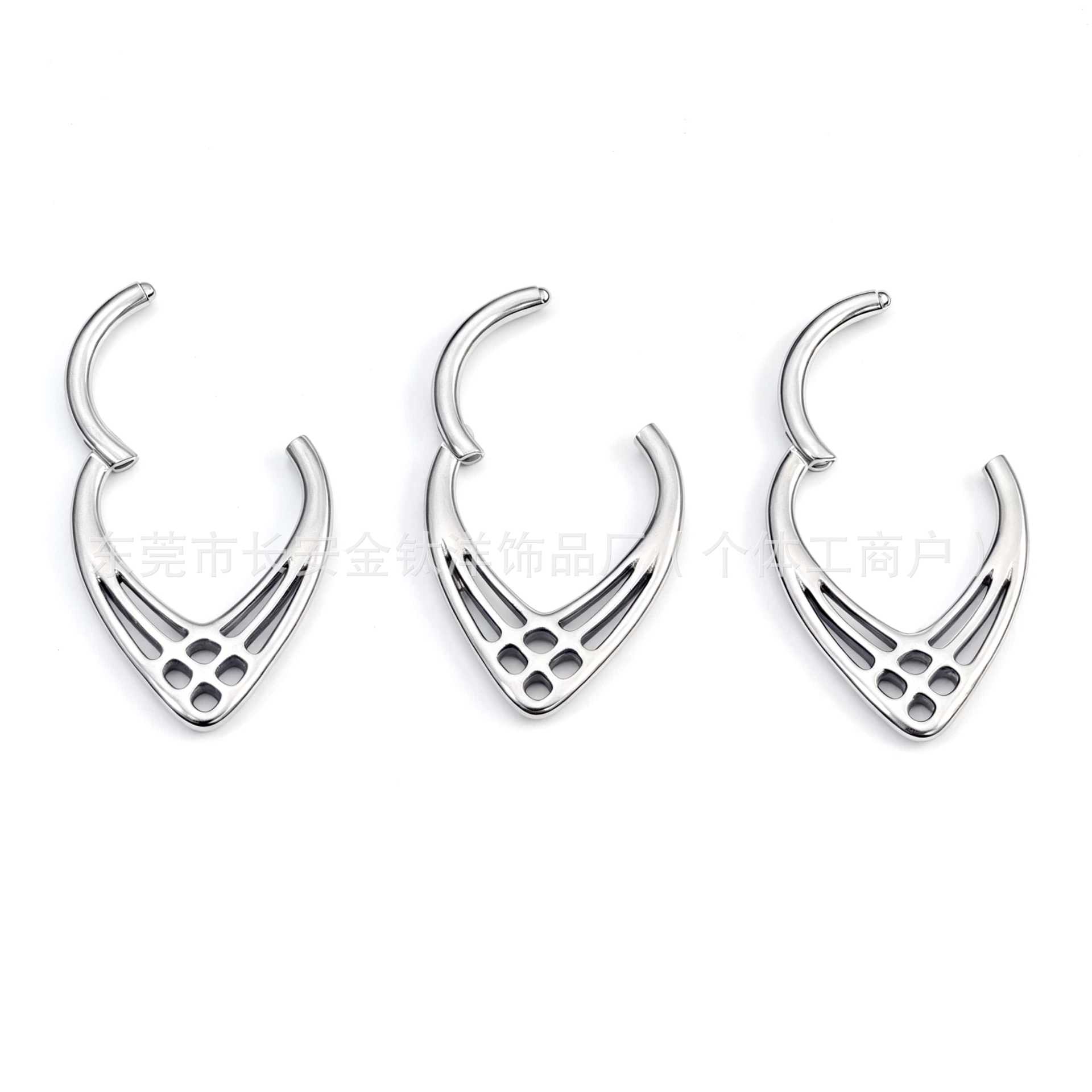 F136 Titanium Drop-Shaped Mesh Closed Ring Pinless Hoop Earrings Nose Ring Seamless Ring G23 Titanium Alloy Piercing Jewelry - Image 3