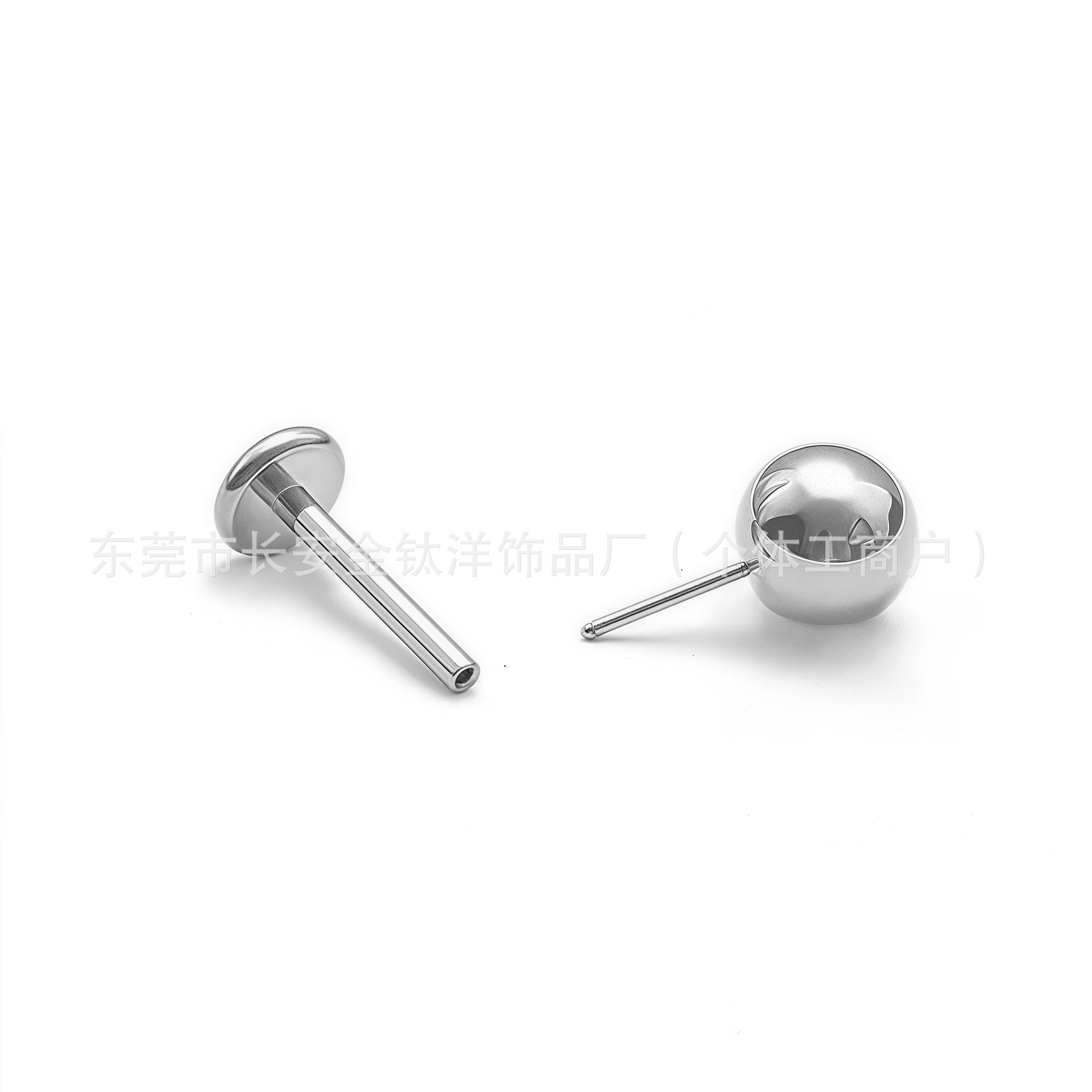 F136 Titanium Earring Ball Plug-in Labret Stud Ear Bone Nail G23 Titanium Alloy Body Piercing Jewelry - Image 4