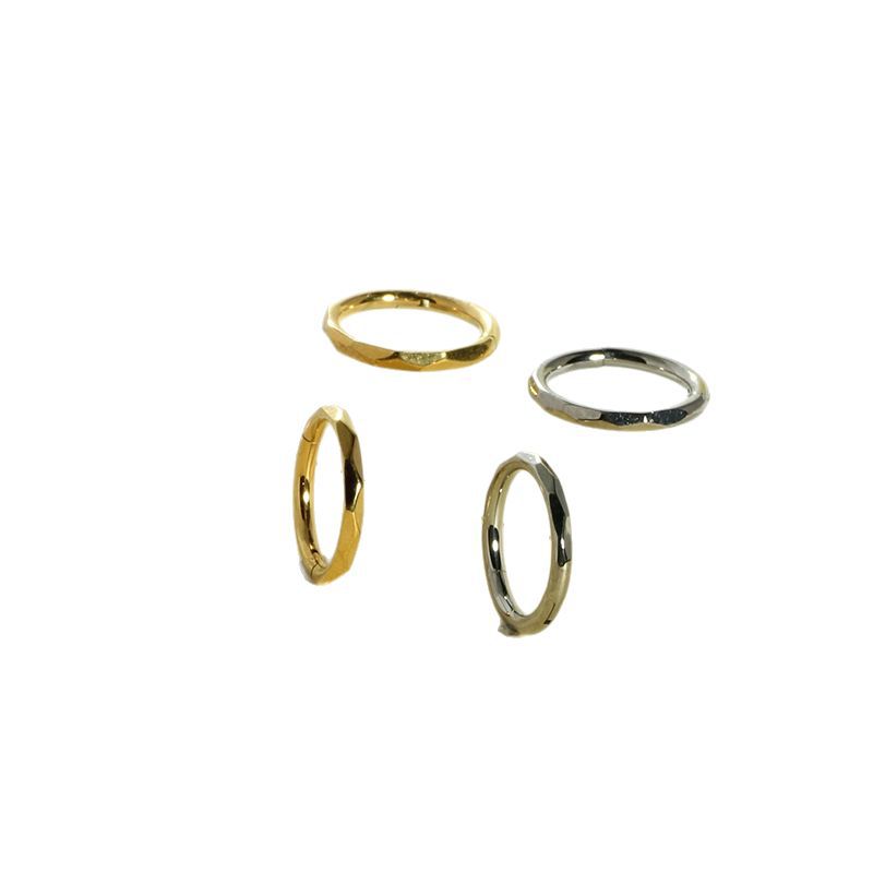 G23 Titanium Rhombus Unisex Nose Ring Earring Lip Ring Piercing Jewelry - Sold Individually - Image 5