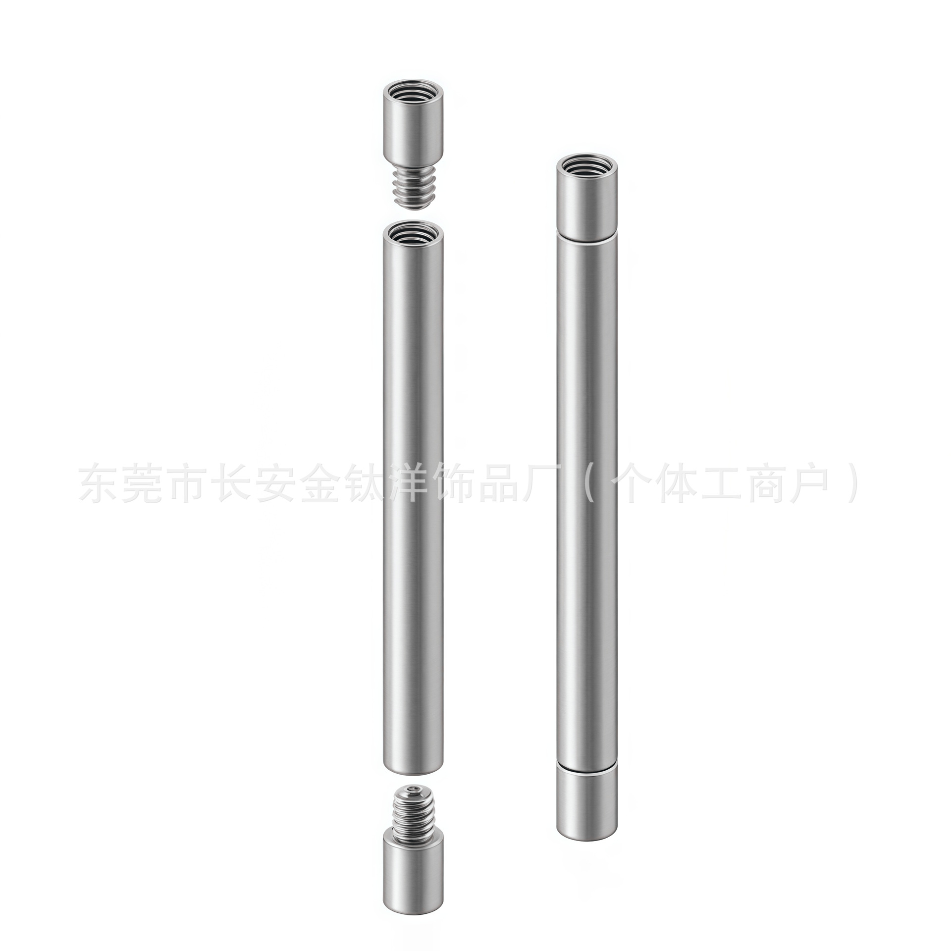 G23 Titanium Internally Threaded Extension Rod for Ear, Lip, Belly, Tongue Piercing Jewelry Parts - Image 2