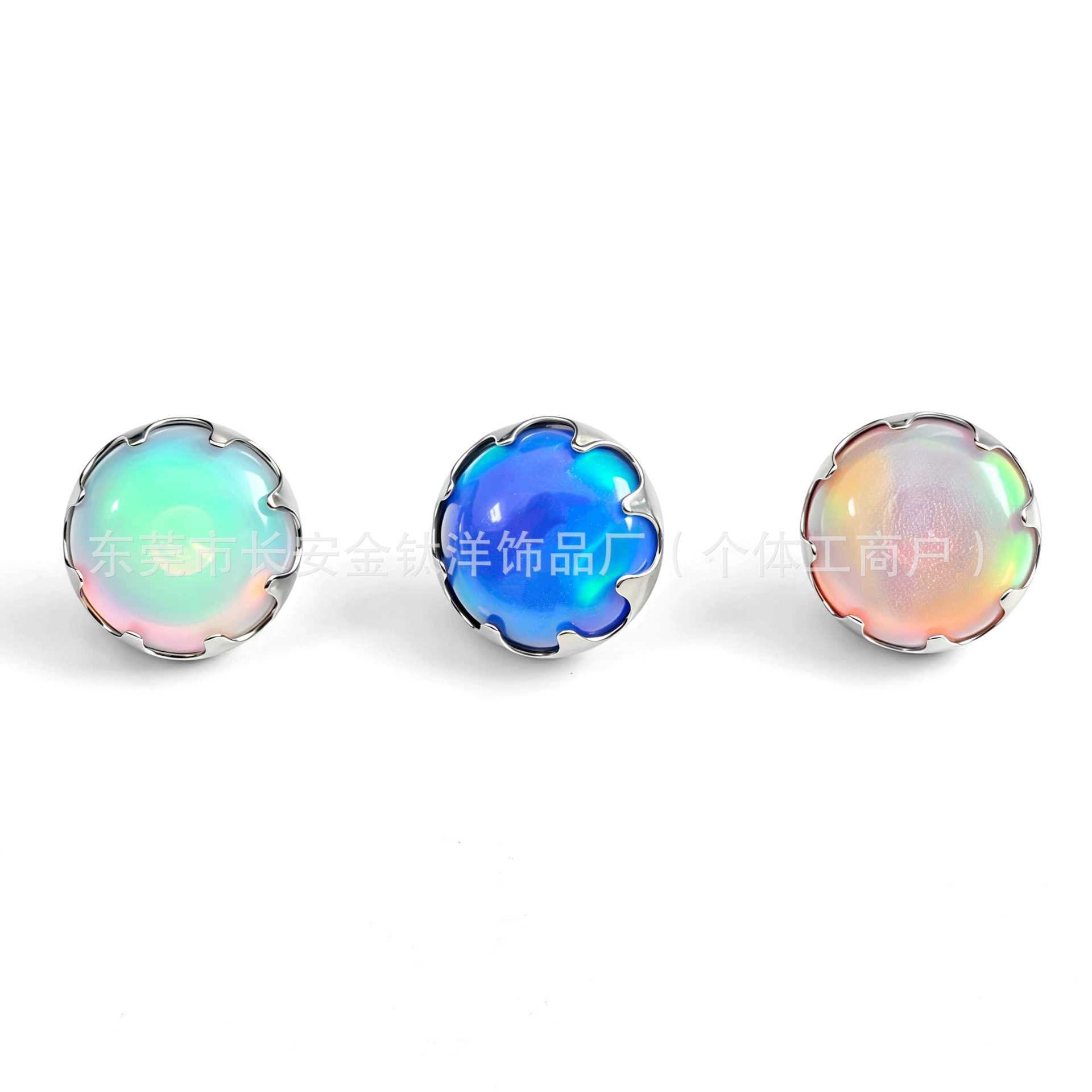 F136 Titanium Serrated Nebula Opal Edge-Studded Tongue Piercing - 5mm G23 Ti Alloy Barbell for Tongue, Ear, Navel - Image 3