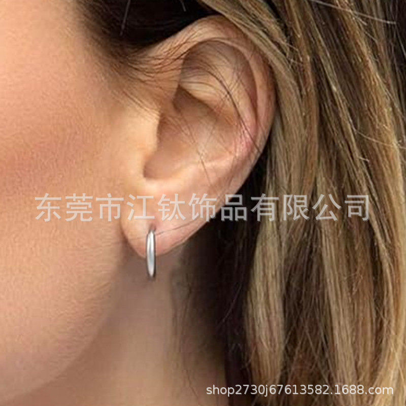 F136 Titanium Earring 16G 0.8mm Earring Nose Ring G23 Titanium Alloy Body Piercing Jewelry Earbone Earrings - Image 4