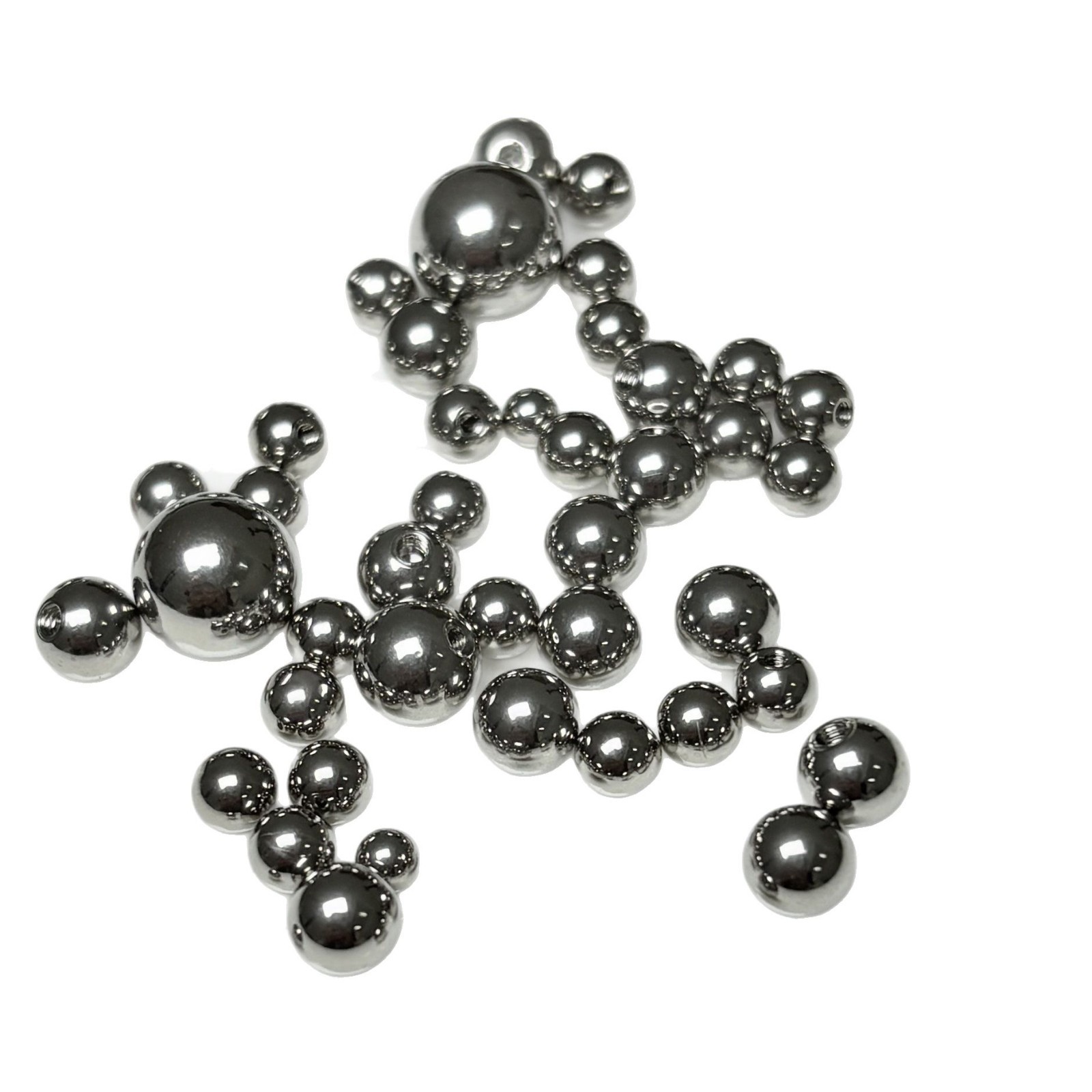 316L Titanium Steel Ball Lip Nail Tongue Nail Lip Ring Eyebrow Nail Belly Button Nail Ear Plug Universal Replacement Round Beads Wholesale - Image 5