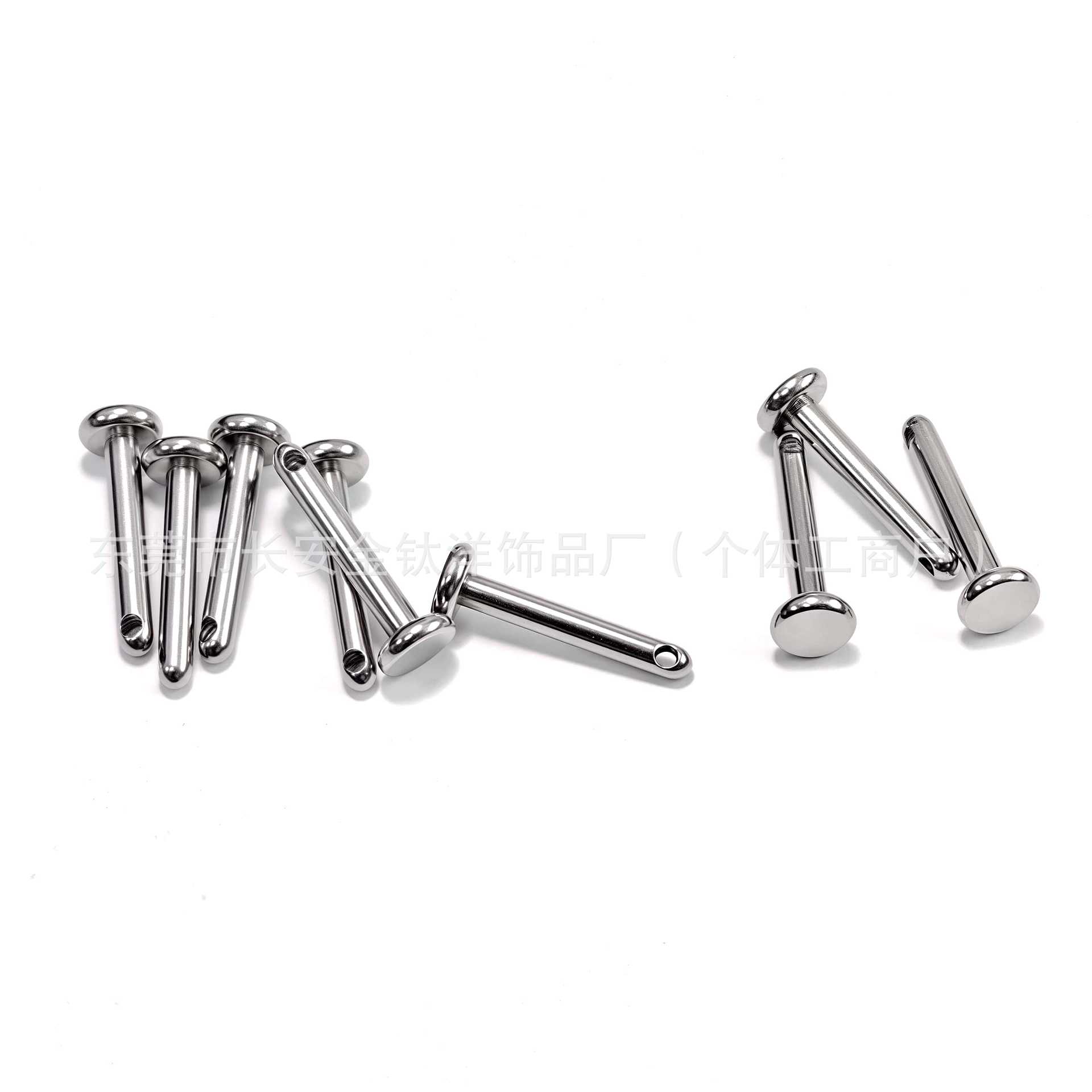 F136 Titanium Side Hole Internal Thread Base 0.9mm Tooth Ear Stud Lip Stud Body Piercing Jewelry - Image 4