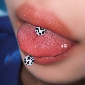 Tongue Nail Hot Girls INS Sweet Cool Tongue Replacement Nail European American Tongue Ring Body Piercing Jewelry