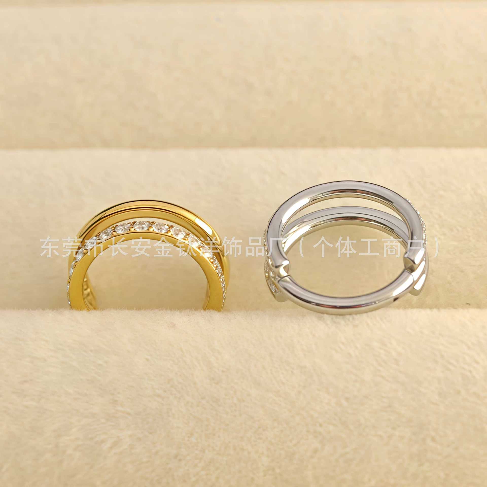 F136 Titanium Sandwich Half-Studded Diamond Closed Ring Seamless Hoop Earrings Nose Ring Earrings G23 Titanium Alloy Piercing Jewelry - Image 4