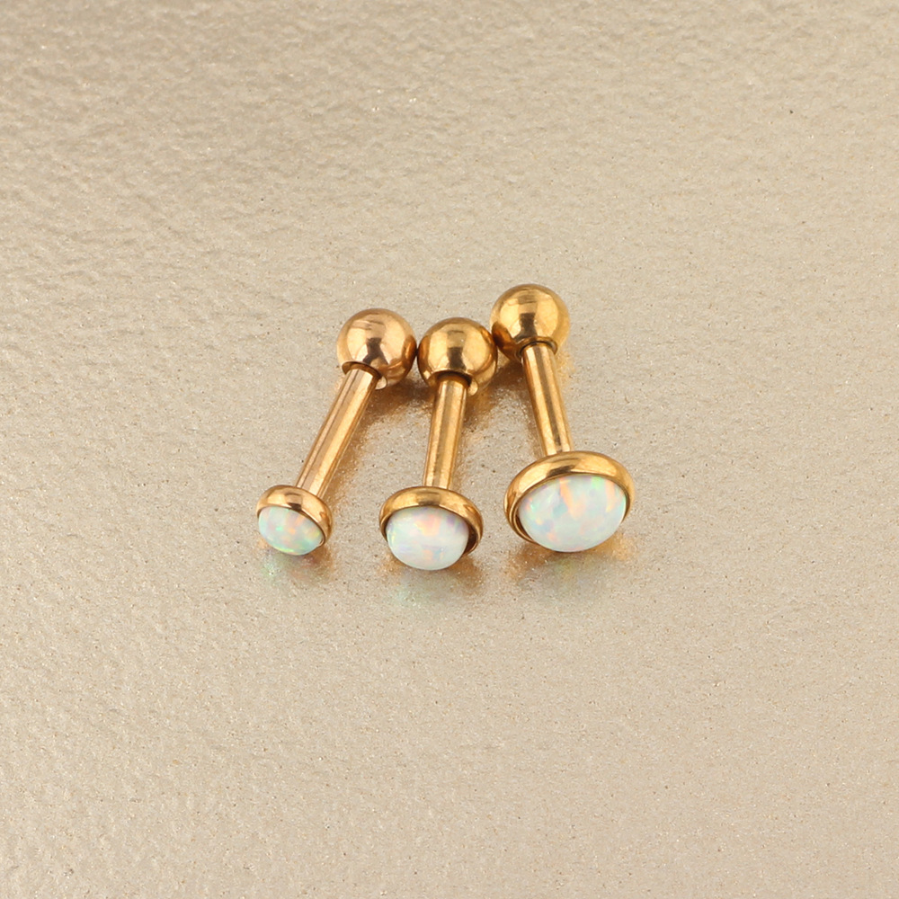 Opal Star Ear Climbing Earring 316L Surgical Steel Cubic Zirconia Cartilage Stud for Women - Image 5