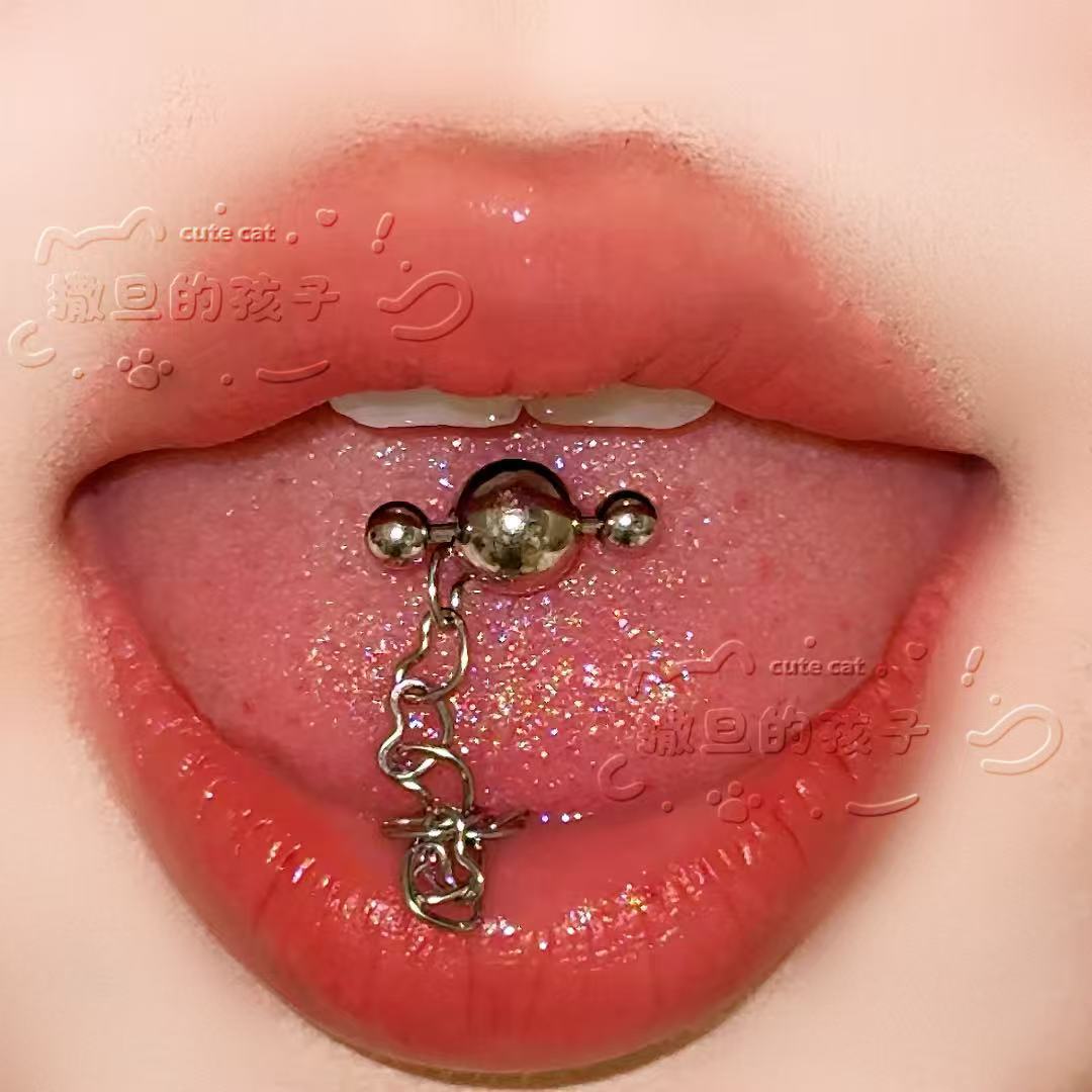 Satan's Child Dimensional Tongue Nail Drinkable Tongue Ring Tongue Nail Chain Sexy Cool European American Piercing Jewelry - Image 3