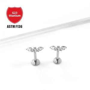 Bat Animal Ear Bone Nail F136 Titanium Earring Best Selling Body Piercing Jewelry