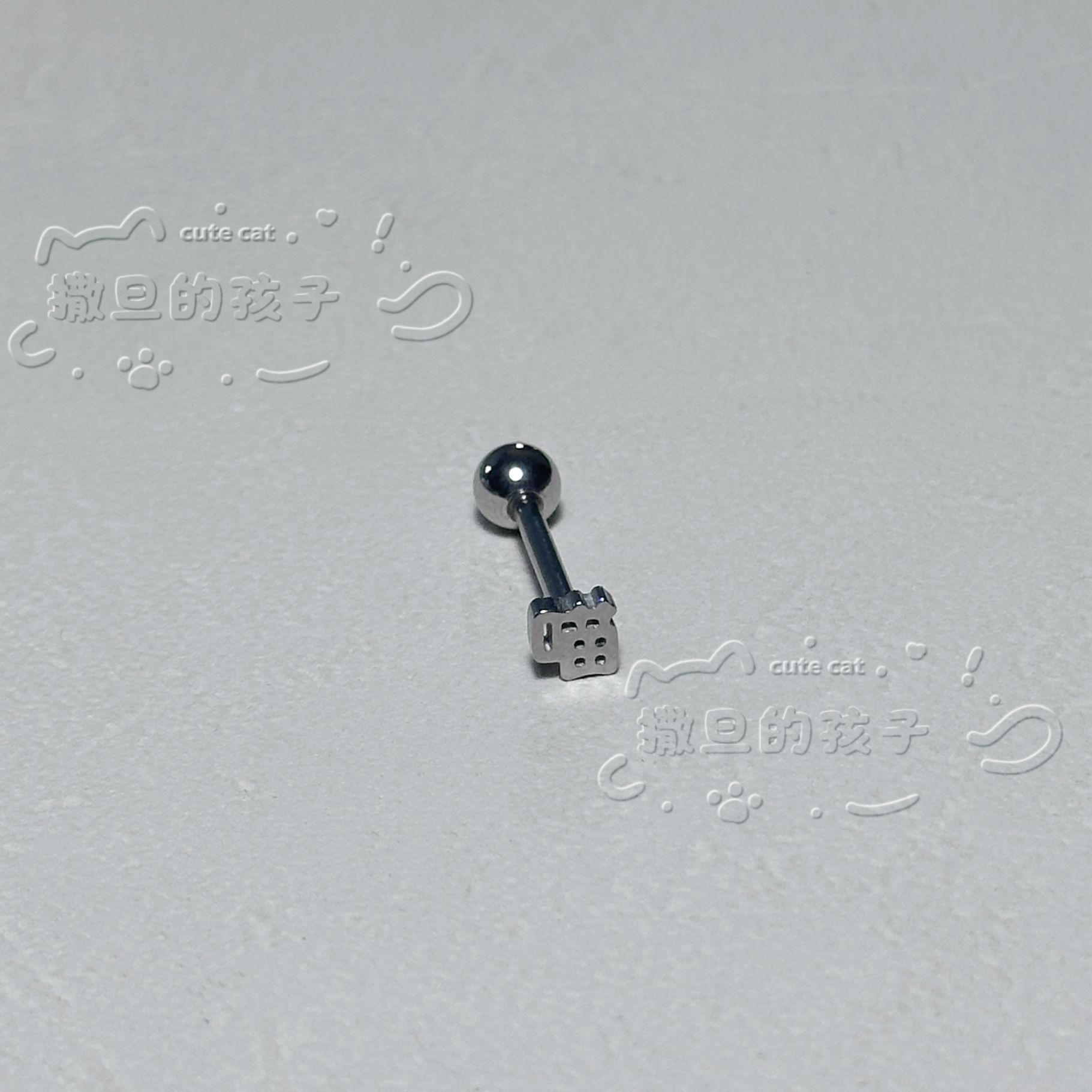Satan's Child Meow Tongue Piercing Drinkable Tongue Ring Stainless Steel Sexy Cute Tongue Jewelry - Image 3